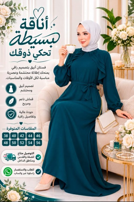 فستان رفرف 🦋🦋