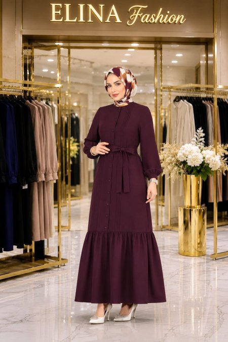فستان ازرار لولو